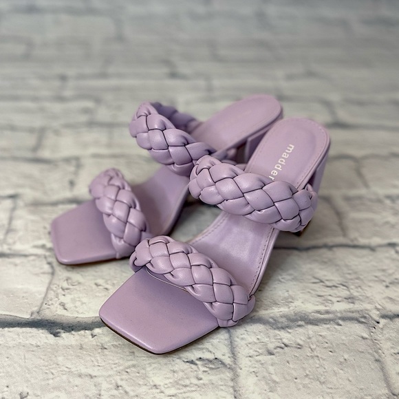 Madden Girl Shoes - Madden Girl Dixcy Chunky Braided Block Heel Lavender/Lilac Purple NWOB